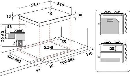 Piano cottura Indesit - THP641WIX