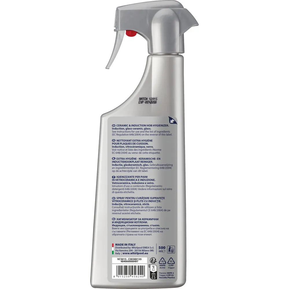 Igienizzante per piani in vetroceramica e induzione 500 ml