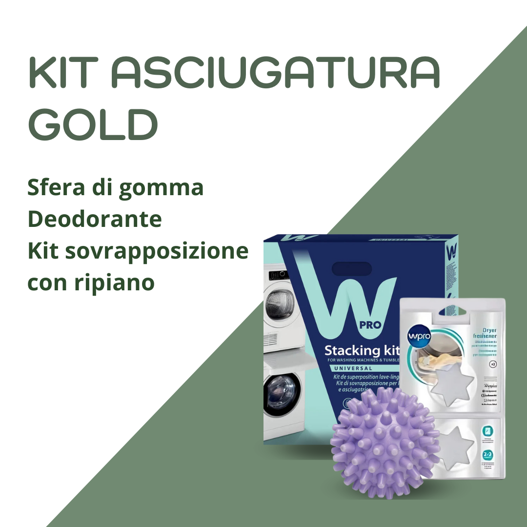Kit asciugatura gold - Prodotti per pulizia e manutenzione di asciugatrici