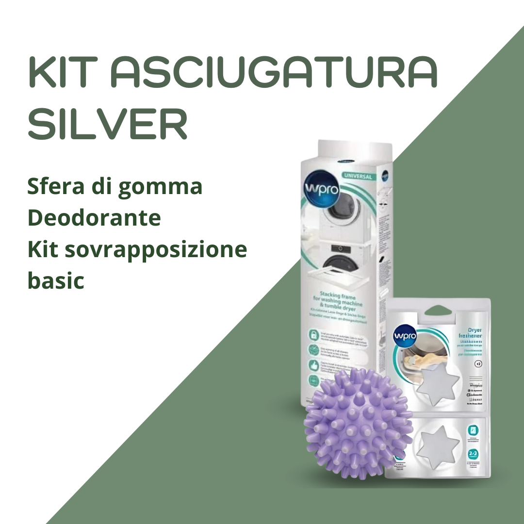 Kit asciugatura silver - Prodotti per pulizia e manutenzione di asciugatrici