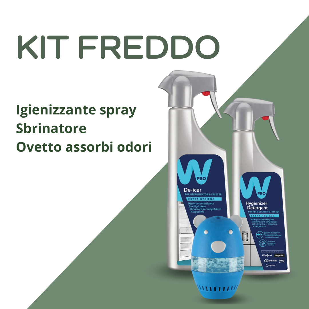 Kit freddo - Prodotti per pulizia e manutenzione di frigorifero e congelatore