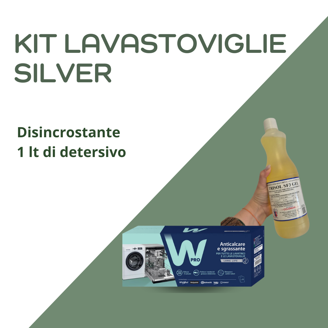 Kit lavastoviglie silver - Prodotti per pulizia e manutenzione delle lavastovoglie