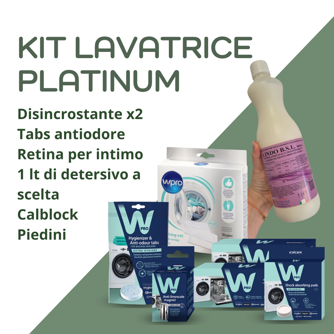 Kit lavatrice platinum - Prodotti per pulizia e manutenzione delle lavatrici