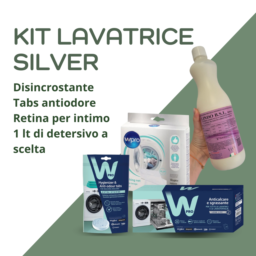 Kit lavatrice silver - Prodotti per pulizia e manutenzione delle lavatrici
